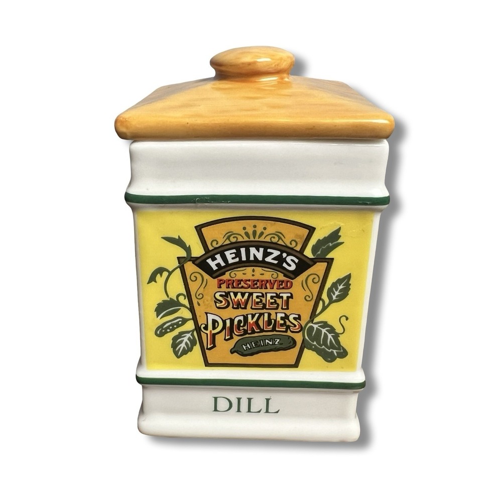 Country Store Spice Jar Collection - Porcelain - Vintage - Dill‎